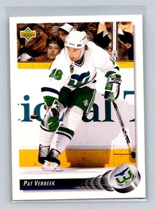Pat Verbeek 1992-93 Upper Deck #204 Hartford Whalers - Picture 1 of 2
