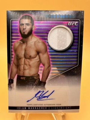 2024 Topps Midnight UFC ISLAM MAKHACHEV Autograph Relic Auto Memorabilia RCA-IMA - Image 1 of 4