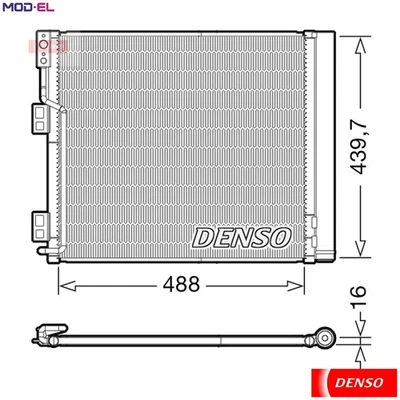CONDENSER AIR CONDITIONING DCN46028 FOR NISSAN NV200/Bus/EVALIA/Van 1.5L 4cyl - Image 1 of 4