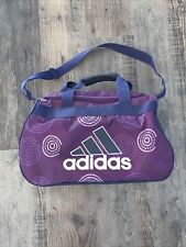 Adidas Small Duffle Bag Purple RN# 90288 Crossbody Strap