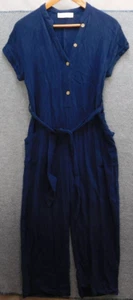 Tuta donna Archie Petalo e Cucciolo - blu navy taglia 4 lino - Foto 1 di 13