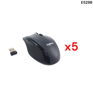 Logitech M705 Marathon Wireless Mouse Optical Tracking w/Dongle Lot of 5 E5298 - Picture 1 of 7