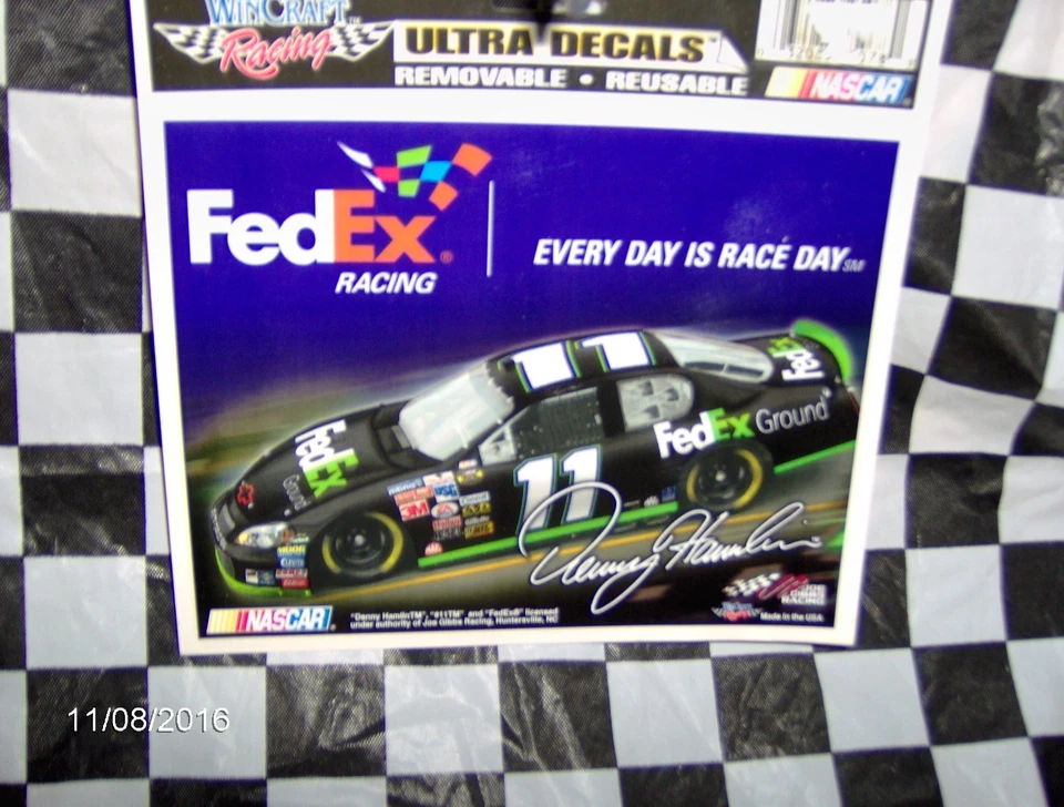 Calcomanía Denny Hamlin FedEx # 11 Ground Ultra Foto 1 de 1