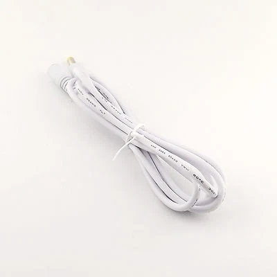 1.5m CCTV DC Power 5.5 x 2.1mm Male to Female Jack Adapter Extension Cable White - Image 1 of 4