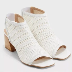 Topshop Nifty White Woven Sandal NEW without box size 7.5 - Picture 1 of 10