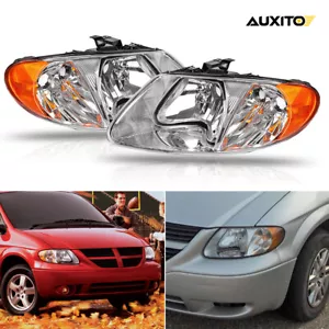 For 2001-2007 Dodge Grand Caravan Chrysler Country Town Headlights Assembly EPL - Picture 1 of 22