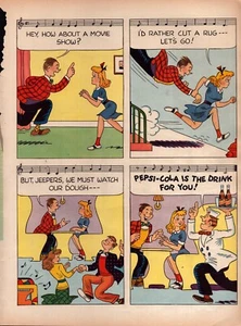 WIE WÄRE ES MIT EINER FILMVORFÜHRUNG VON 1947? WIR MÜSSEN AUFPASSEN, DASS UNSERE TEIG-PEPSI DAS GETRÄNK FÜR SIE IST! - Bild 1 von 1