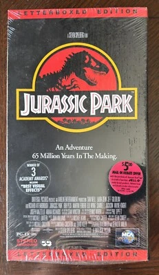 JURASSIC PARK VHS LETTERBOXED EDITION 1993 MCA Like New Viewed Once - Image 1 of 4