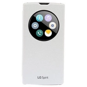 LG Custodia originale Quick Circle Case Cover Flip Rigida Bianca per SPIRIT - Foto 1 di 4