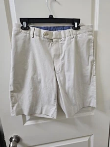 Mens Daniel Cremieux Chino Shorts Sz 35 GUC Flat Front Signature Collection - Picture 1 of 5