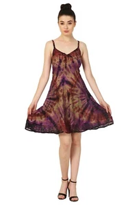 Damen Batik ärmellos Spaghettiträger Partykleid Großhandel Mix Posten 03 Stck. - Bild 1 von 13