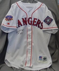 JSA LOA Ivan Rodriguez Autographed Signed 1997 Russell Game Issue Jersey ZDV 268 - Picture 1 of 5