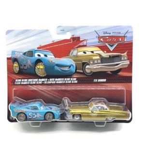 Disney Pixar Cars Bling Bling Lightning McQueen and Tex Dinoco Diecast FLAW - Picture 1 of 7