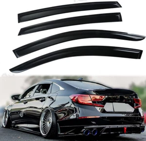 For 2018-2022 Honda Accord JDM Window Vent Visors Sun Shade Rain Guard-Deflector - Picture 1 of 13