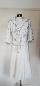 Minuet Suit Skirt Jacket Size 12 Cream Stone Wedding Workwear Party Occasion - Picture 1 of 14
