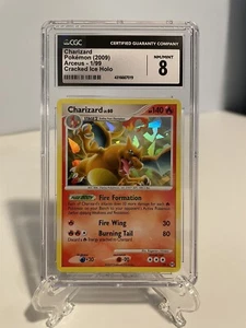 Charizard - 1/99 - CGC 8 - Cracked Ice Holo - Platinum Arceus ❄️🔥 - Picture 1 of 2