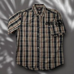 Harley Davidson Large SS Plaid Button Down - gebraucht gut - Bild 1 von 6