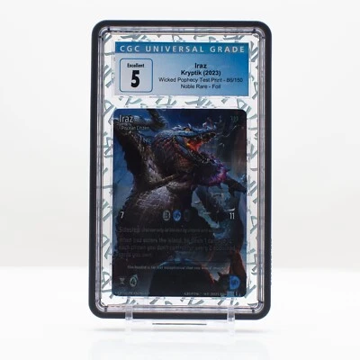 KRYPTIK TCG - Iraz #86 (2023) Wicked Prophecy TEST PRINT FOIL - CGC 5 - Image 1 of 3