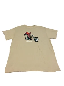 Lost Fabrications Devil T-Shirt Donna in Moto Uomo Taglia Media Nuova con etichette - Foto 1 di 6