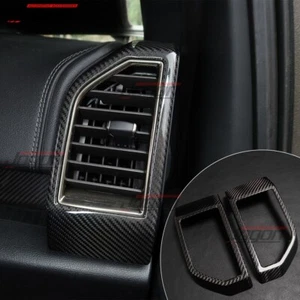 Carbon Console Dash Side Air Vent Cover For Ford F150 Raptor Lariat 2015-19 2020 - Picture 1 of 14