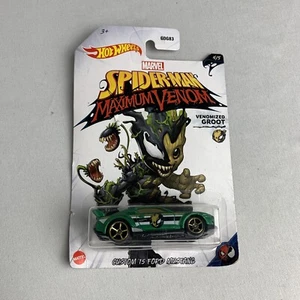 Hot Wheels Spiderman Maximum Venom GROOT CUSTOM 15 FORD MUSTANG Character Car - Picture 1 of 2