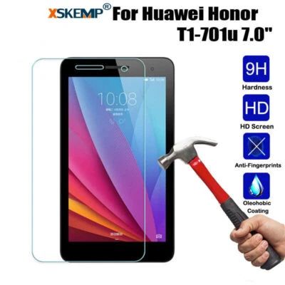 Capa protetora de tela vidro temperado 2 peças Huawei Mediapad M1 M2 M3 M5 T1 T3 T5 - Imagem 1 de 4