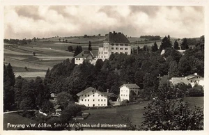 AK Freyung (94078), Schloß Wolfstein & Mittelmühle, gelaufen - Picture 1 of 2
