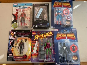 Marvel Legends Lot of (6) Figures - Spider-Man, Captain America DAMAGED BOXES - Picture 1 of 1