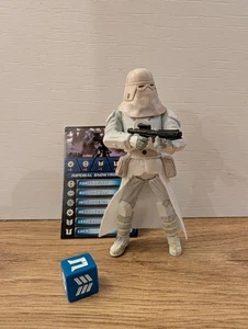 Star Wars Saga Legends Snowtrooper 2010 Hasbro Galactic Battle Game Card - Picture 1 of 4