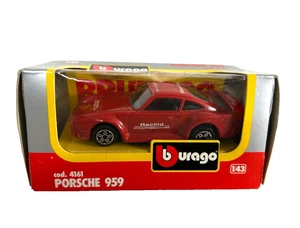 Burago PORSCHE 959 4161 - RED - RACE CAR - 1:43 BOXED - Picture 1 of 5