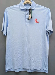 Greyson Ole Miss Rebels Omaha Polo Shirt Mens Medium Blue Performance Golf NCAA - Picture 1 of 12