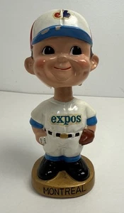 Bobblehead Nodder vintage Montreal Expos años 60 especialidades deportivas - Imagen 1 de 15
