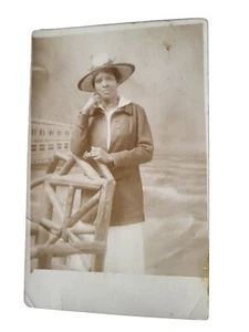 1900s AFRICAN AMERICAN BLACK RPPC POSTCARD MILLION DOLLAR PIER ATLANTIC CITY NJ - Picture 1 of 6