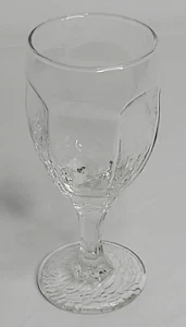 Libbey Ritterlichkeit Klarwasser Weinkelch Strukturglas Auslaufmodell 6,25" hoch - Bild 1 von 9