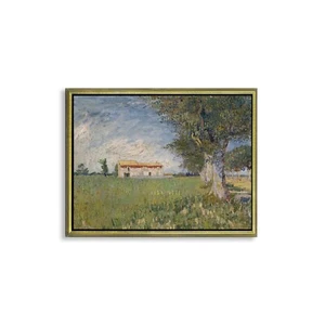Stampa su Carta su tela o Quadro su tela o con Cornice Vincent van Gogh Boerderi - Bild 1 von 9