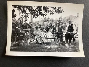 Photo Family Dog Tea Period Clothes British Columbia 1940s Smaller Image M94 - Bild 1 von 3