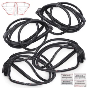 Set 4 Door Rubber Seal Weatherstrip For Toyota Vios Sedan NCP NSP15 2013 - 2016 - Imagen 1 de 8