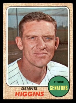 1968 Topps - High # #509 Dennis Higgins VG (Wax ST Front) - Image 1 of 2
