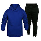 Mens Tracksuit 2 Piece Hoodie Sweatshirt Long Sleeve Pullover Jogging Pants Set