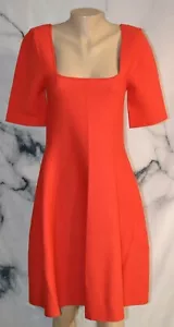 GRETCHEN SCOTT NEW NWT Red Knit Senorita Dress Large Short Sleeves Unlined - Picture 1 of 8