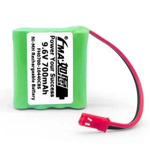 Batería Ni-MH 9,6V 700mAh para helicóptero a control remoto modelo juguetes avión - Imagen 1 de 13