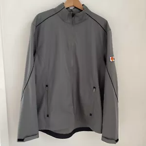 Chaqueta Shell Gas Company Cutter & Buck Para Hombres Gris Cremallera Frontal Bolsillo Parche Talla XL - Imagen 1 de 16