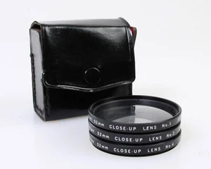 52mm VIVITAR CLOSE UP FILTERS, SET OF 3 IN CASE - Picture 1 of 4