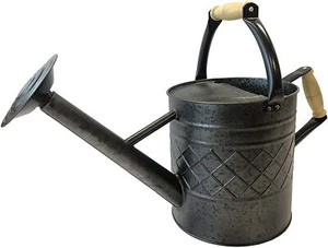 Gardener Select Diamond Standard Garden Metal Watering Can, Black, 3.5 Liters - Picture 1 of 1
