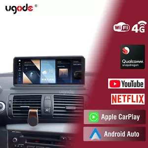 For BMW 1 Series E81 E82 E87 E88 Android 13 Screen Carplay GPS Navigation 10.25" - Picture 1 of 12