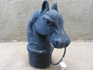 HUGE Vintage Cast Iron Horse Finial Antique Old Garden Post Finials 11061 - Picture 1 of 1