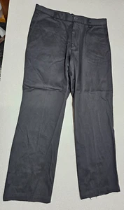 Dockers D2 Mens Size 34x30 Straight Fit Black Flat Front Chino Dress Pants - Picture 1 of 8