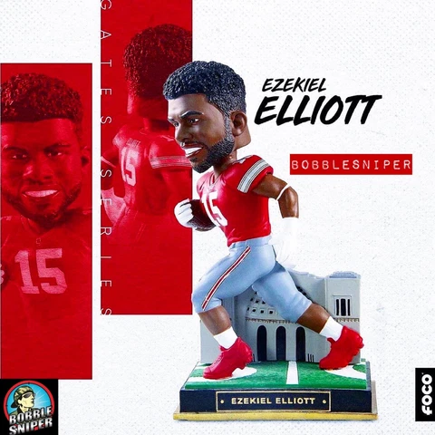 EZEKIEL ELLIOTT Ohio State Buckeyes Football “Stadium Gates” NCAA Bobblehead Cover