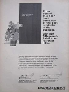 5/1969 PUB SWEARINGEN FLUGZEUG SAN ANTONIO TEXAS MERLIN IIB METRO ORIGINAL ANZEIGE - Bild 1 von 1