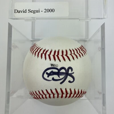 Pelota de béisbol firmada por David Segui 2000 Cleveland Indians Rawlings PA ROAL1 Foto 1 de 4